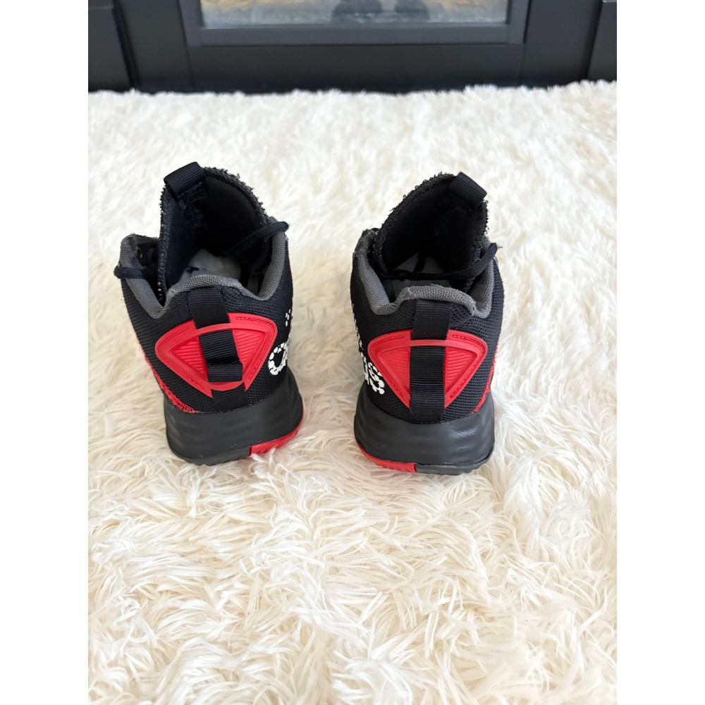 Adidas‎ Kids Basketball Shoes Black Red High Top Sneakers Youth Size 3 - Picture 5 of 8